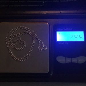 Silver chain- marked 925 Italy- 18 inches